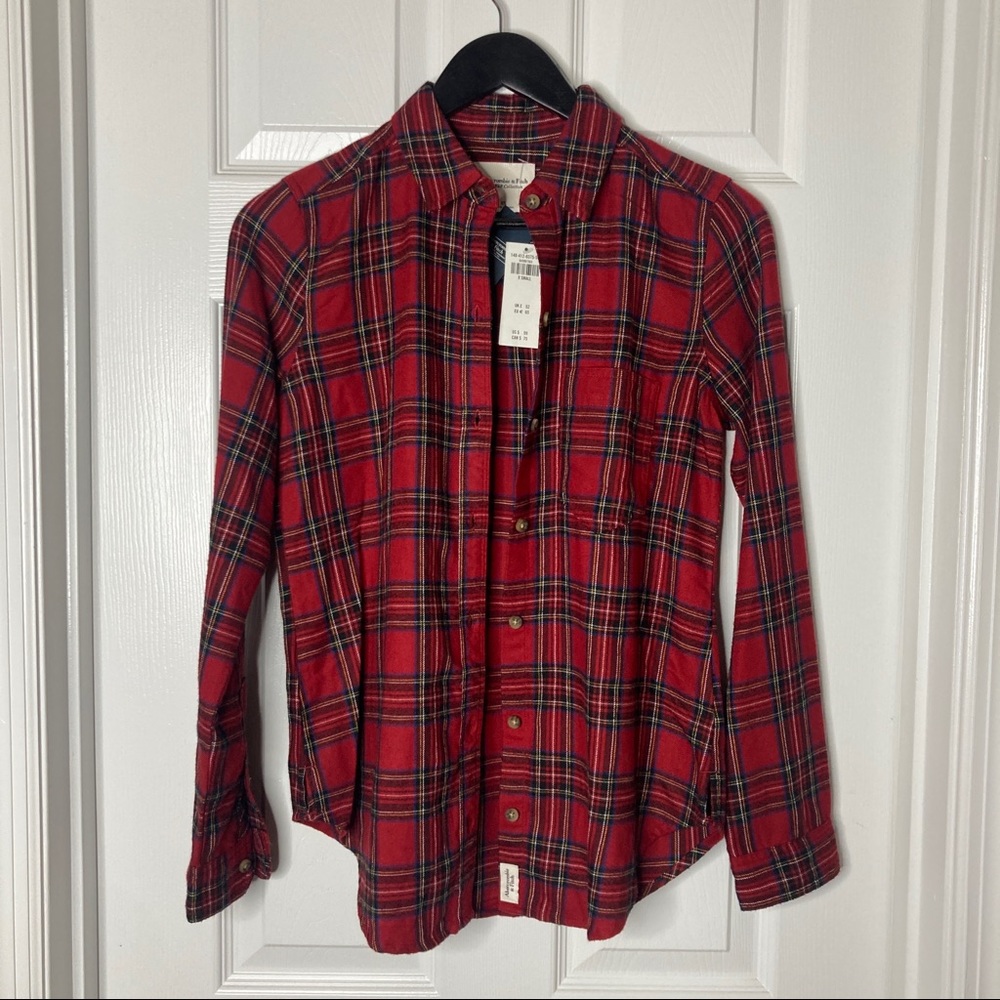 Abercrombie and Fitch Soft Flannel Button Down Shirt NWT